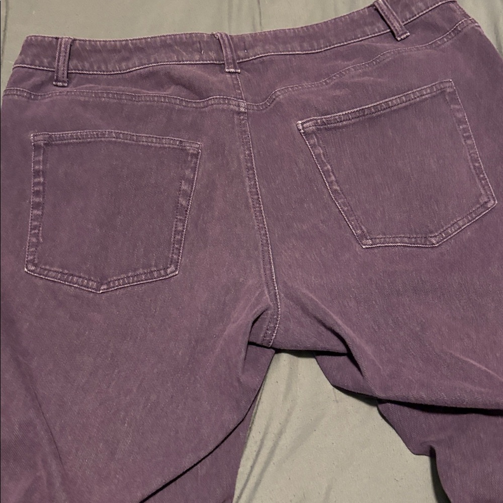 Coldwater Creek Purple Denim Jeans, Size 16P - Picture 8 of 11